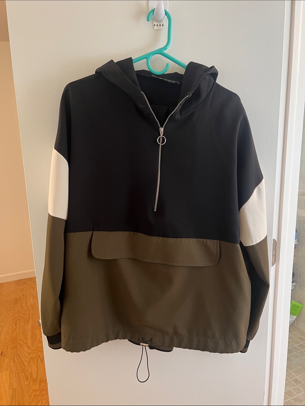 Zara 2 piece Colorblock Half-Zip Hooded Pullover and matching pants